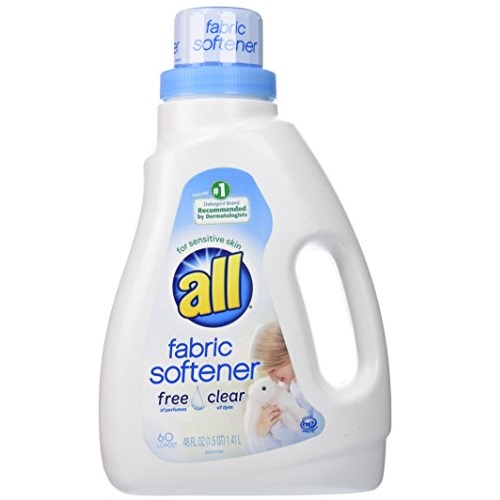all Liquid Fabric Softener, Free Clear for Sensitive Skin, 48 Fluid Ounces, 60 Loads, Only $3.77, free shipping after using SS