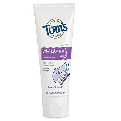 Tom's of Maine Children's Natural Fruitilicious Anti Cavity Gel, 4.2 Ounce, only $4.00, Get a $4.00 credit to spend on select items in Toothpaste