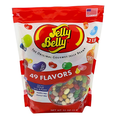 Jelly Belly Jelly Beans, 49 Flavors, 2-Pound Stand-Up Pouch $9.53