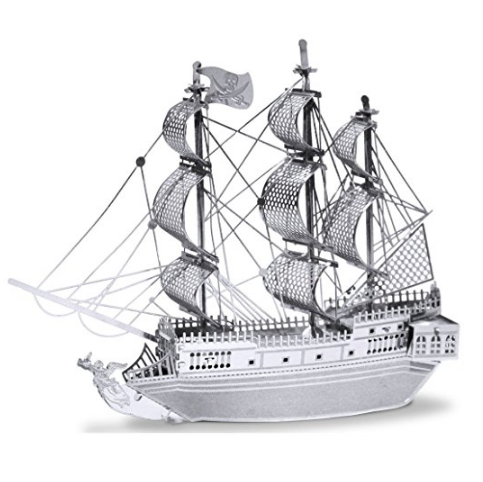 MetalEarth 3D Metal Model - Black Pearl Pirate Ship $10.95
