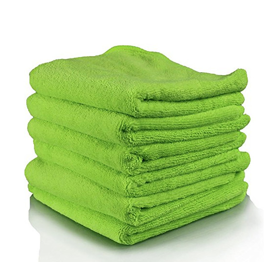 Chemical Guys MIC_333_6G El Gordo Professional Extra Thick Supra Microfiber Towels, Green (16.5 in. x 16.5 in.) (Pack of 6) only $11.82