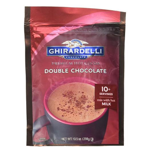 Ghirardelli Hot Chocolate Pouch, Double Chocolate, 10.5 Ounce only $3.98