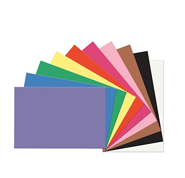 Pacon SunWorks Construction Paper, 12-Inches by 18-Inches, 50-Count, Assorted (6507) only $2.43