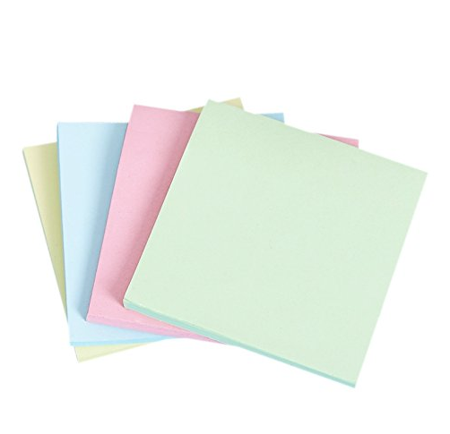 Sticky Notes，4 Bright Color Self-Stick Notes Sticky Notes 12 Pads/Pack only $1.95