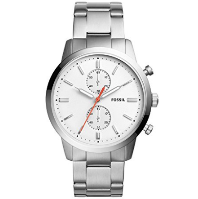 Fossil Townsman 44mm Chronograph Stainless Steel Watch $69.99，free shipping