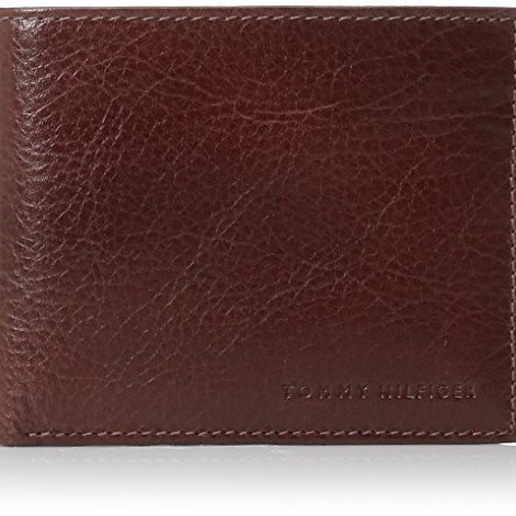 Tommy Hilfiger Men's Leather Passcase Wallet With Removable Card Holder $15.95