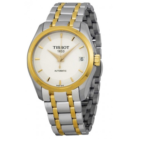 TISSOT Couturier Automatic White Dial Ladies Watch Item No. T035.207.22.011.00, only $289.99 after clipping coupon, free shipping