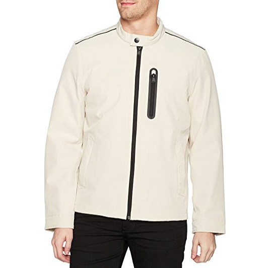 Perry Ellis Men's Moto Collar Poly Stretch Jacket With Fil only $13.95