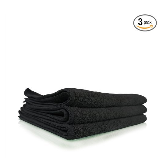 Chemical Guys MIC35303 Workhorse Professional Grade Microfiber Towel, Black (16 in. x 16 in.) (Pack of 3) only $5.19