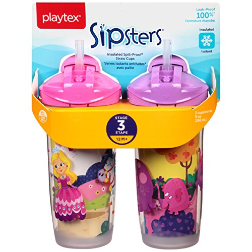 史低價！Playtex 倍兒樂Playtime  Insulator系列 兒童保溫杯， 9 oz款，2個裝，原價$7.97，現僅售$4.00
