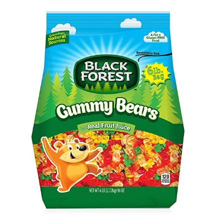 Black Forest Gummy Bears Ferrara Candy, Natural and Artificial Flavors, 6 Pound $8.82