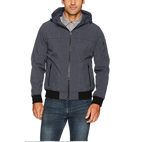 Levi's Men's Soft Shell Active Hooded Bomber Jacket, Only $30.53 free shipping