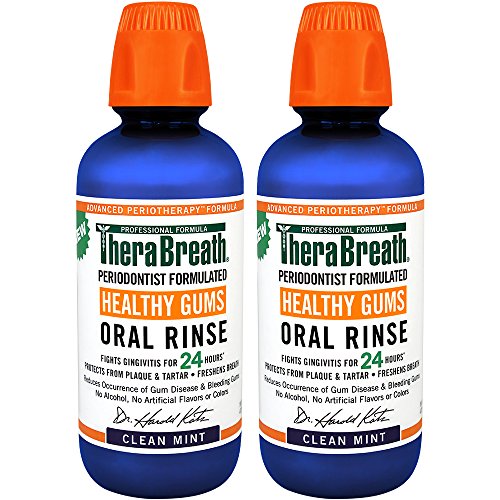 TheraBreath 24 Hour Healthy Gums Periodontist Formulated CPC Oral Rinse, 16 Ounce (Pack of 2) $11.87