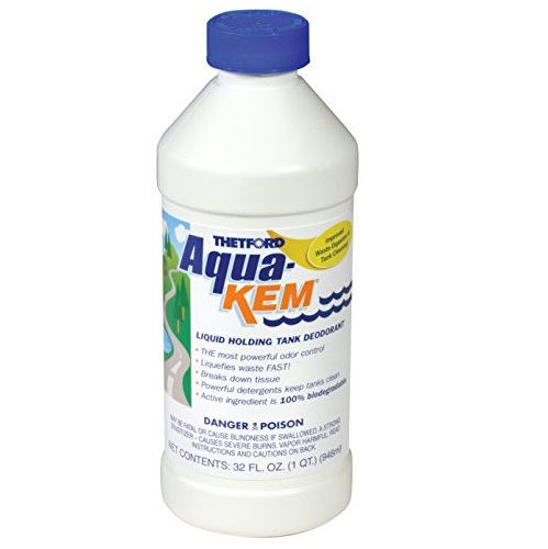 Thetford Aqua-Kem RV Holding Tank Treatment - deodorant / waste digester / detergent 32 oz - Thetford 09852, Only $8.94