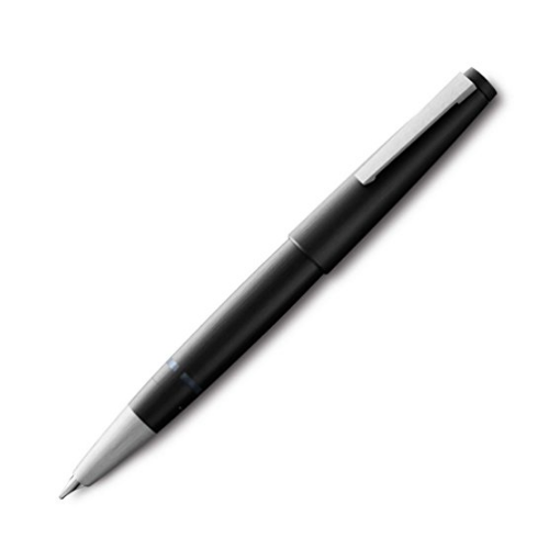Lamy 2000 Fountain Pen Black Fine Nib Bundle with DiLoro Leather Pen Holder L01F $110.03，free shipping