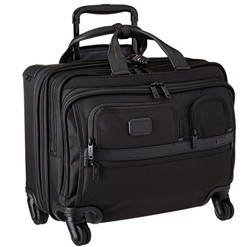 Tumi Alpha Ballistic Business 4 Wheel Deluxe Brief with Laptop Case, Black, One Size, Only $541.33 , free shipping