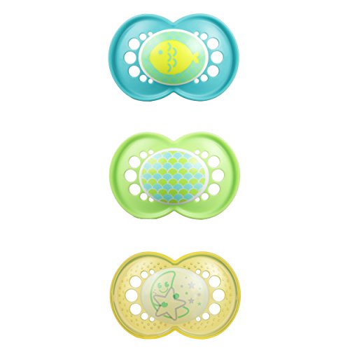 MAM Day & Night Pacifier, Unisex, 6+ Months, 3-Count, Only $5.99