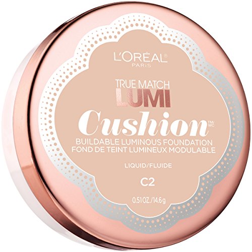 L'Oréal Paris True Match Lumi Cushion Foundation, C2 Natural Ivory, 0.51 oz., Only $7.91, free shipping after clipping coupon and using SS