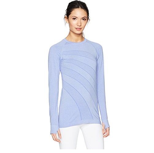 Saucony Women's Dash Seamless Long Sleeve, Iolite Heather, X-Small, Only $11.45