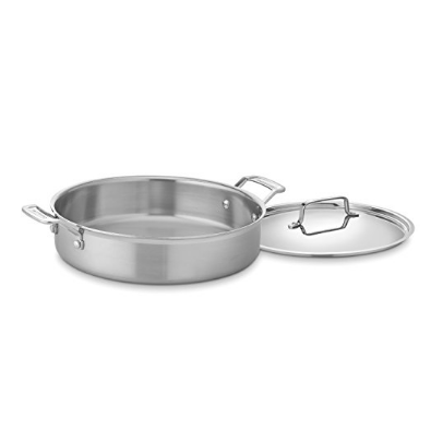 Cuisinart MCP55-30N MultiClad Pro Stainless 5-1/2-Quart Casserole with Cover $42.74，free shipping