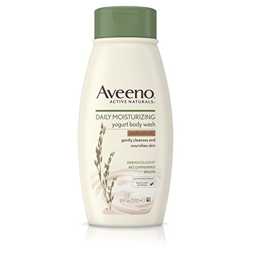 Aveeno Daily Moisturizing Yogurt Body Wash for Dry Skin with Soothing Oat & Vanilla Scent, Gentle Body Cleanser, 18 fl. Oz (Pack of 3), Only $14.67