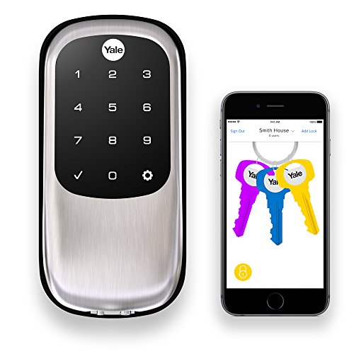 Yale Assure Lock with Bluetooth and Z-Wave, Satin Nickel - Works with Your Smart Home, Including SmartThings and Wink (YRD446ZW2619), Only $149.96, free shipping