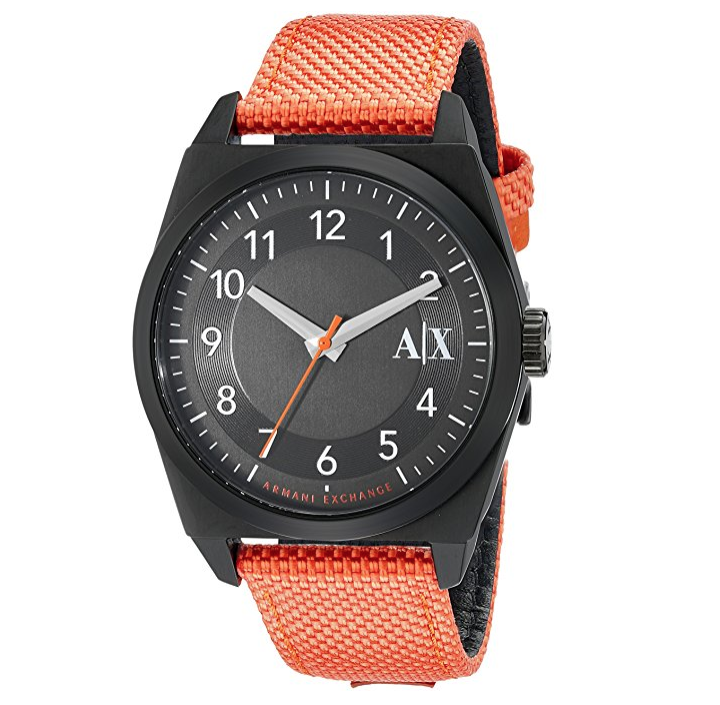 Armani Exchange Men's AX2305 Analog Display Analog Quartz Orange Watch only $63.23