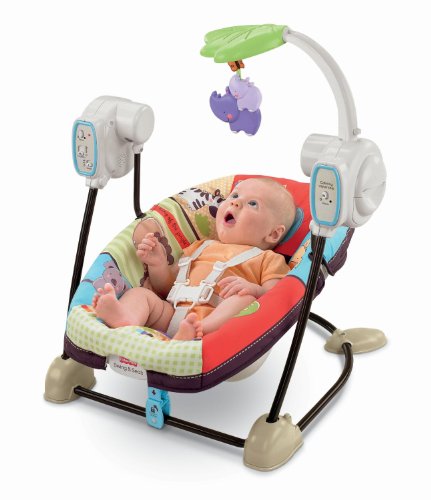 Fisher-Price Space Saver Swing and Seat, Luv U Zoo, Only $43.67, free shipping