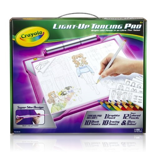 Crayola Light-up Tracing Pad - Pink, Coloring Board for Kids, Easter Gift, Ages 6, 7, 8, 9, 10, Only $17.49
