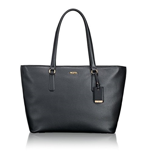 Tumi Women's Voyageur Leather Carolina Travel Tote, Black, One Size, Only $316.00, free shipping