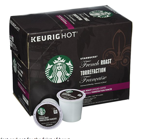 Starbucks French Roast Dark Coffee 24 K-Cups, Only $11.99, You Save $0.80(6%)