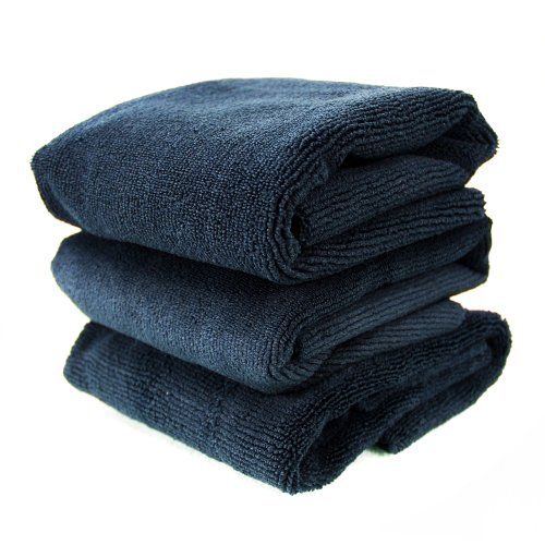 Chemical Guys MIC_805_3 Monster Edgeless Microfiber Towel, Black (16 in. x 16 in.) (Pack of 3), Only $10.37