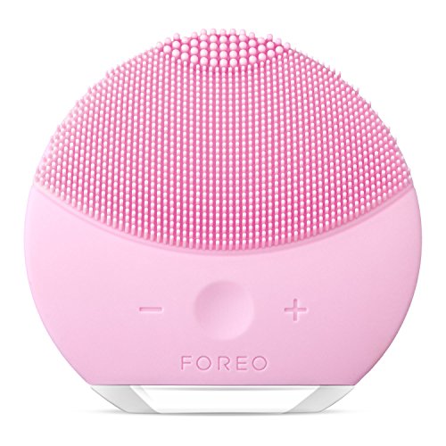 FOREO LUNA mini 2 Facial Cleansing Brush, Gentle Exfoliation and Sonic Cleansing for All Skin Types, Pearl Pink, Only $69.50, free shipping
