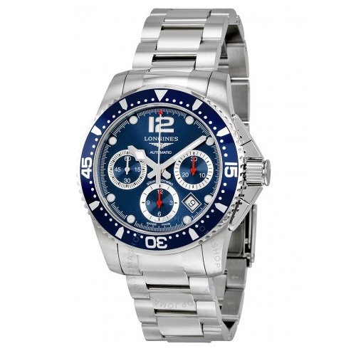 LONGINES HydroConquest Automatic Chronograph Blue Dial Stainless Steel Watch Item No. L3.744.4.96.6, only $1,345.00 after using coupon code, free shipping