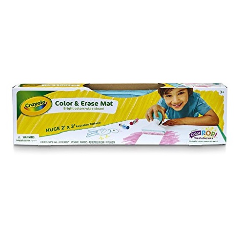 Crayola Color & Erase Mat, Travel Coloring Kit, Gifts, Ages 3, 4, 5, 6, Only $7.59