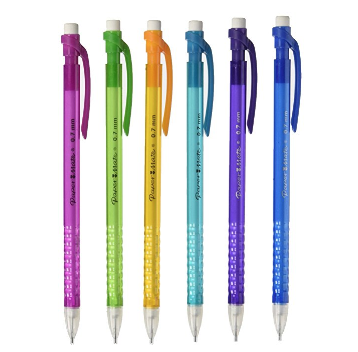 Paper Mate 彩色自动铅笔 0.7mm, 20支 ，现仅售$2.45