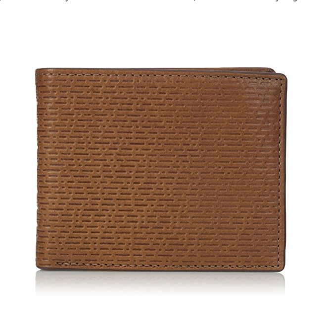 Fossil Men's Coby Leather Rfid Blocking Bifold With Flip Id Wallet only $25