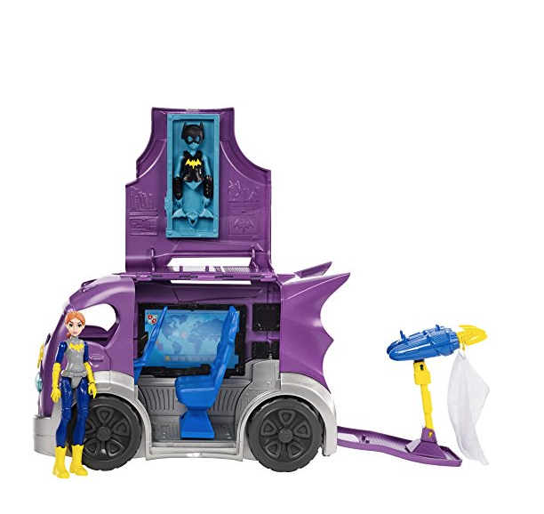 DC超級英雄美少女系列蝙蝠女和她的戰車玩具套裝，現僅售$13.89