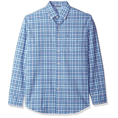 IZOD Mens Madras Plaid Oxford Long Sleeve Shirt, Only $7.76