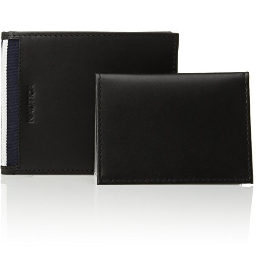Nautica Men's Rfid Blocking Leather Passcase With Removeable Card Carrier, Only $11.89