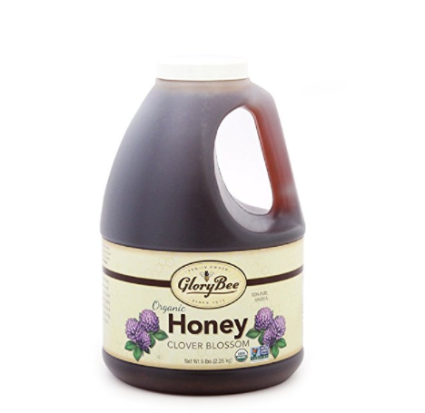 GloryBee Organic Clover Honey, 5 Pound only $26.99