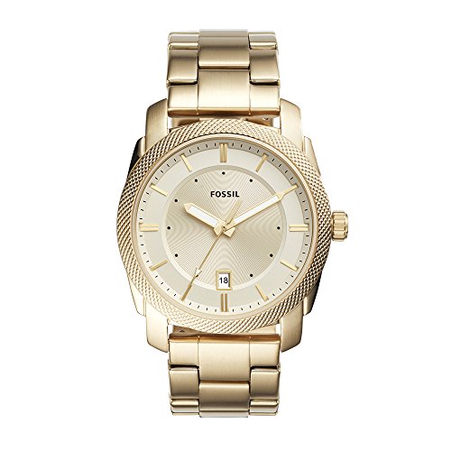 Fossil Men's FS5264 Machine Three-Hand Date Gold-Tone Stainless Steel Watch, Only $69.99, free shipping