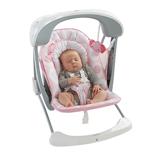 Fisher-Price Deluxe Take Along Swing and Seat, Pink/White, Only $51.87, free shipping