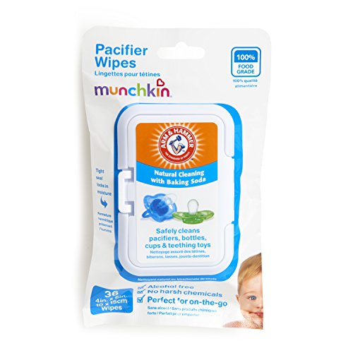 Munchkin 36 Pack Arm and Hammer Pacifier Wipes, White, Only $3.49