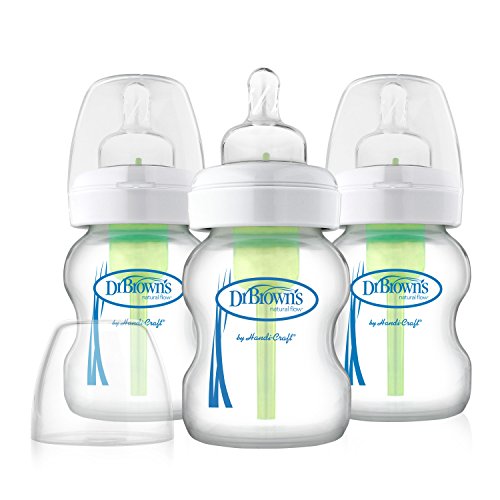 Dr. Brown's Options Wide 3 Piece Neck Glass Bottle, 5 Ounce, Only $15.99 after clipping coupon