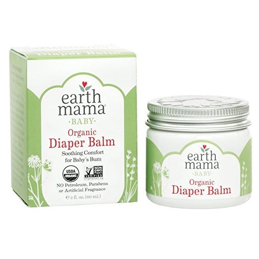 Organic Diaper Balm by Earth Mama | Safe Calendula Cream to Soothe and Protect Sensitive Skin, Non-GMO Project Verified, 2-Fluid Ounce, $7.49
