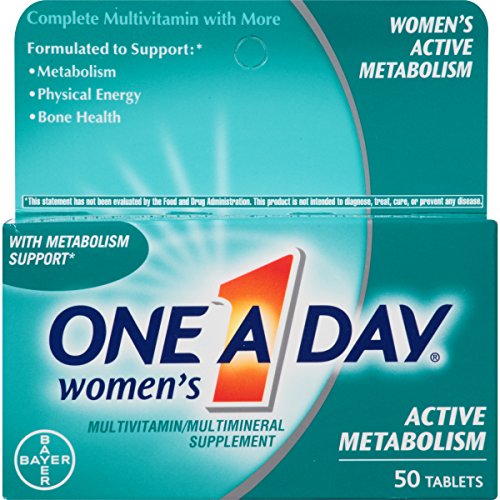 One-A-Day 女士 活性完全代谢 多种维生素片， 50片，原价$8.99，现点击coupon后仅售$4.94