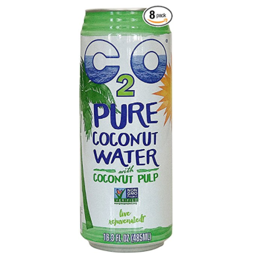 C2O Pure Coconut Water with Pulp, 16.3 Fluid Ounce (Pack of 8) only $13.19