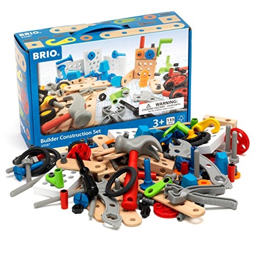 BRIO Builder Construction Set Building Kit , 135 Pieces, Only $19.19
