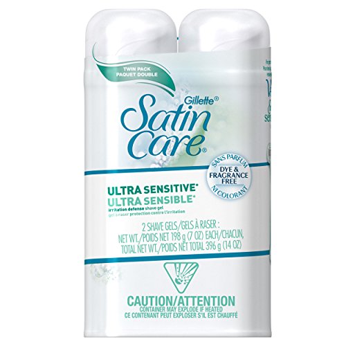 Gillette Satin Care Women's Shave Gel, Ultra Sensitive, 7 Ounce, Pack of 2, Only $3.46 after automatic discount